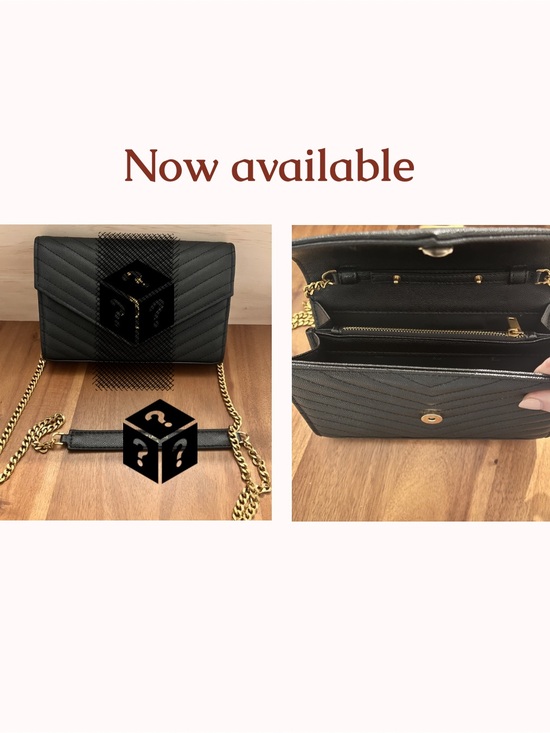 Urban Outfitters Handbags - Black leather crossbody Bag with chain